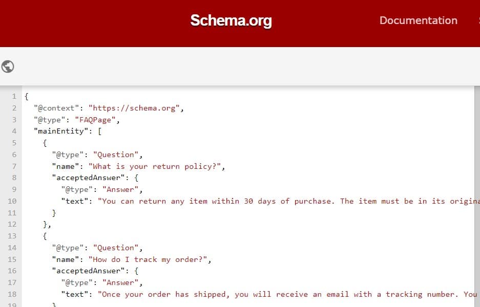 technical SEO - schema markup